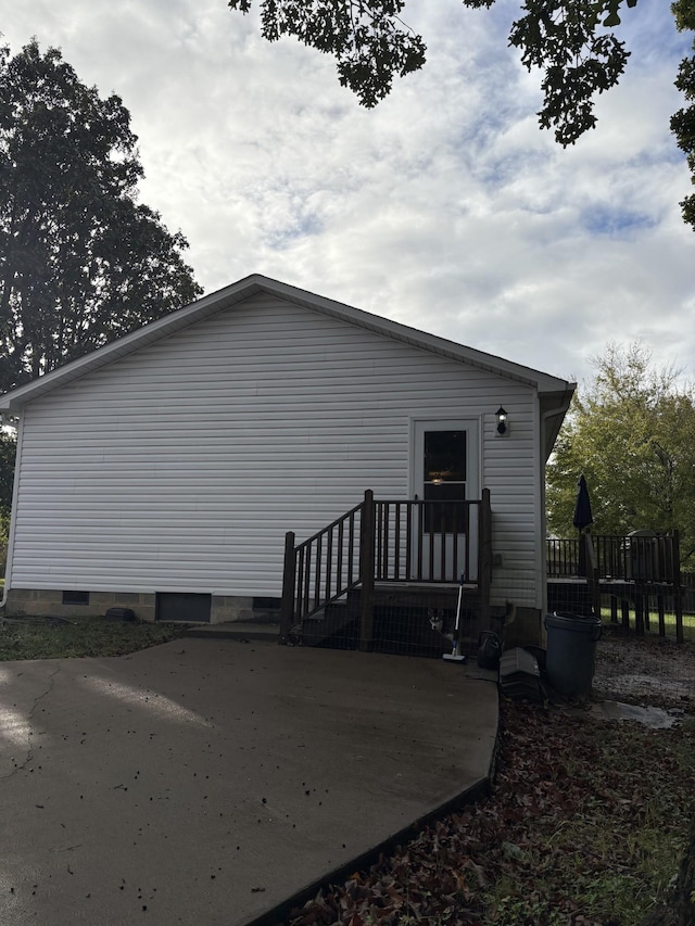 view of back of property