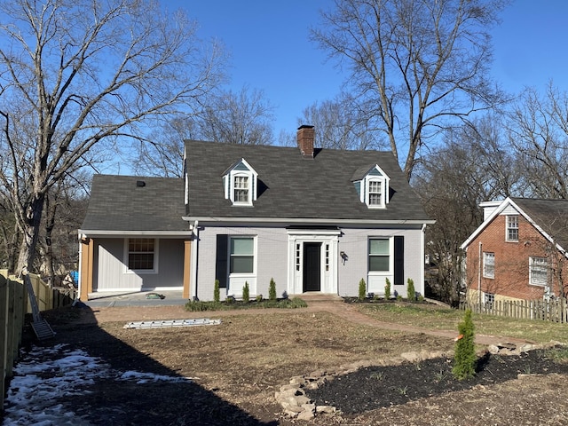 view of cape cod house