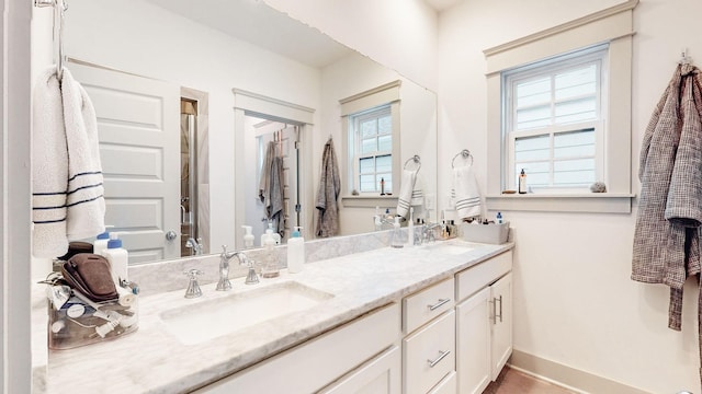 bathroom with vanity