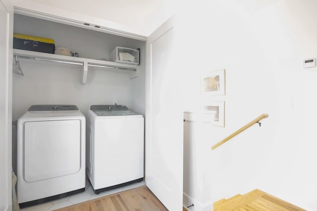 laundry area featuring independent washer and dryer