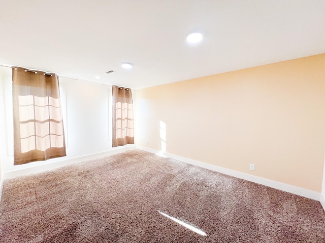 view of carpeted empty room