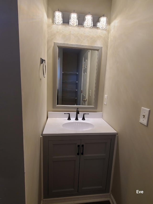 bathroom featuring vanity