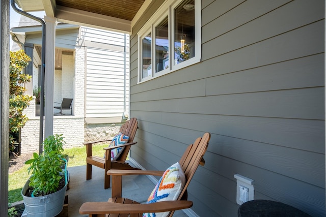 view of patio / terrace with a porch