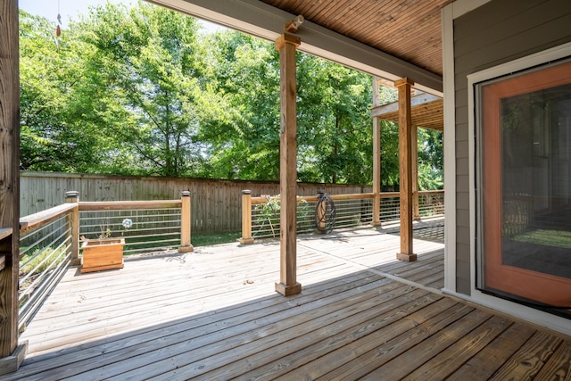 view of wooden terrace