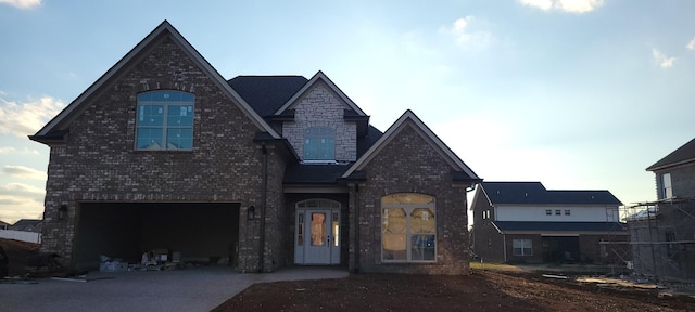 view of front of house featuring a garage