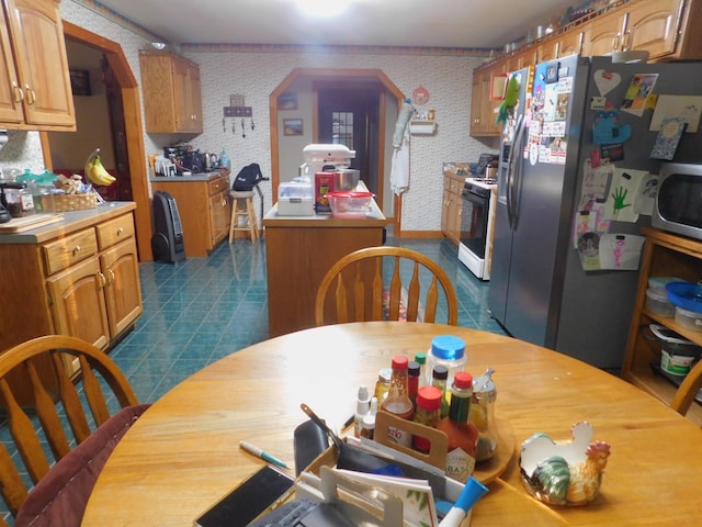 kitchen featuring appliances with stainless steel finishes