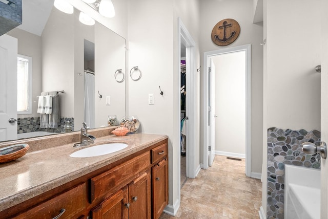 bathroom with vanity