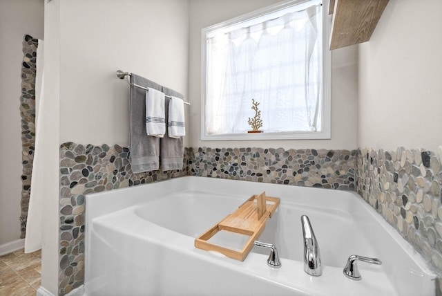 bathroom with a bathtub