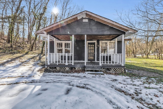 bungalow with covered porch