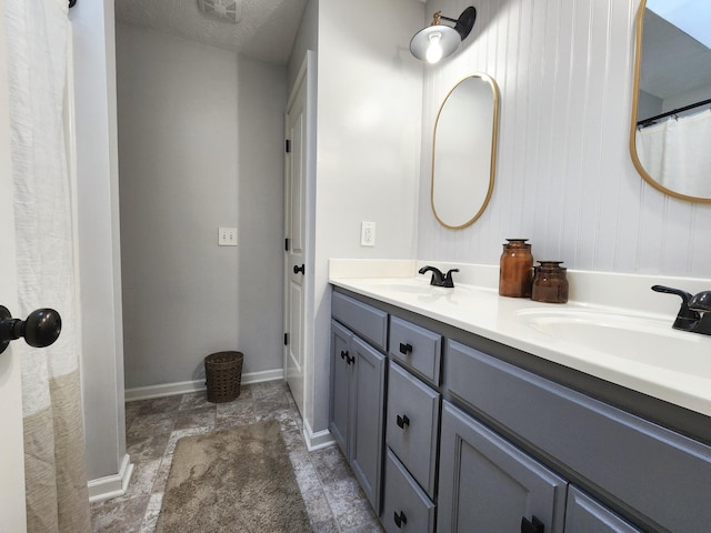 bathroom featuring vanity