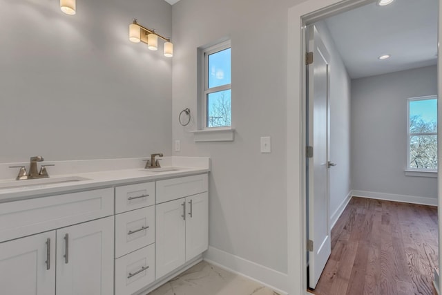 bathroom featuring vanity