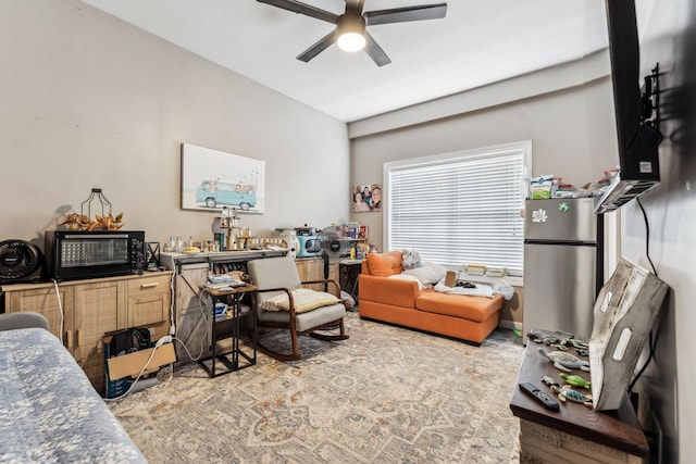 office with ceiling fan