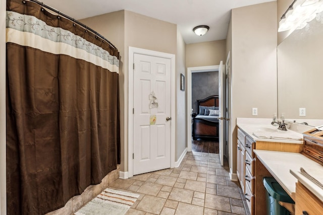 bathroom with vanity