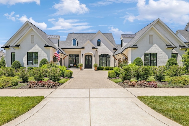 view of french country home