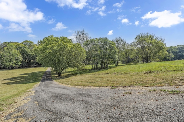 view of street featuring a rural view