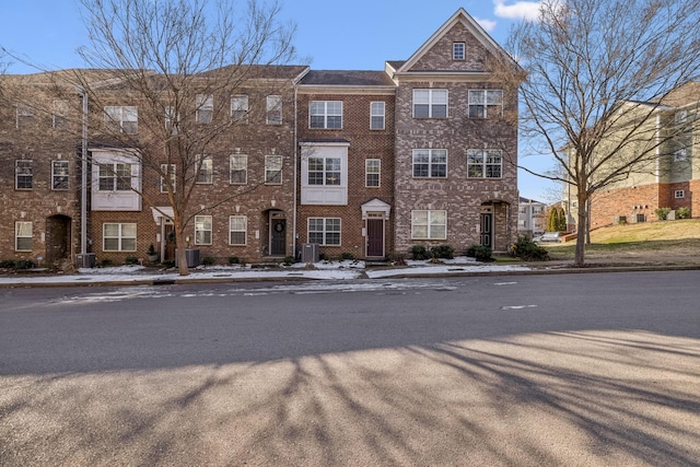 view of property with central AC