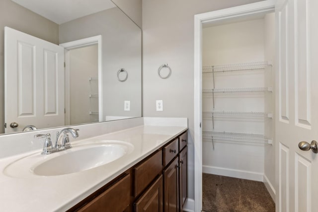 bathroom with vanity