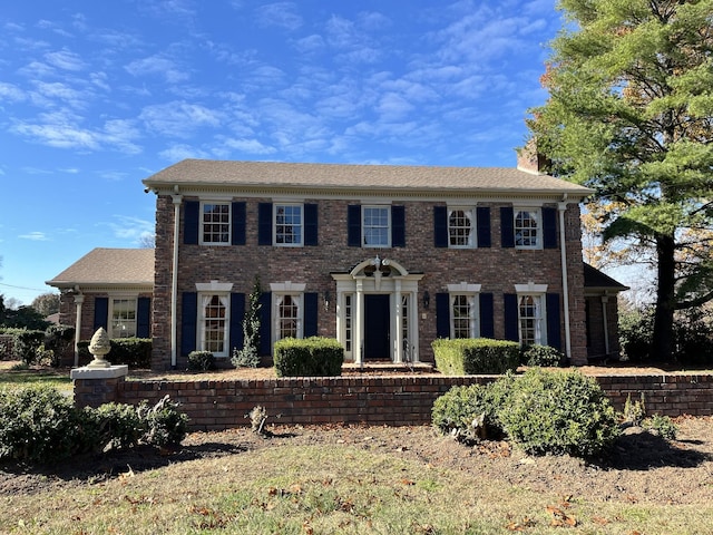 view of colonial home