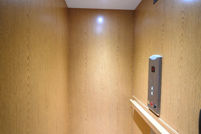 interior details featuring elevator