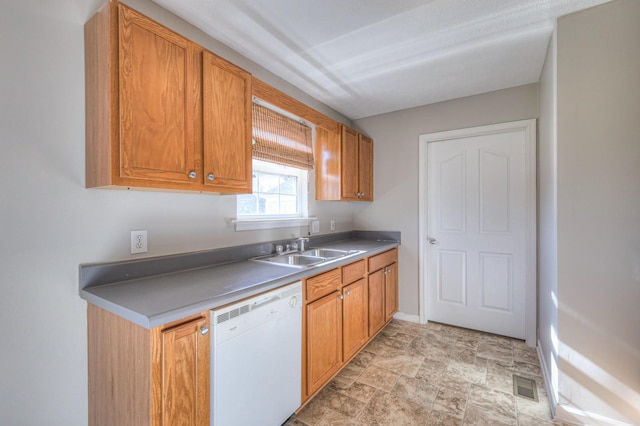 kitchen featuring dishwasher and sink