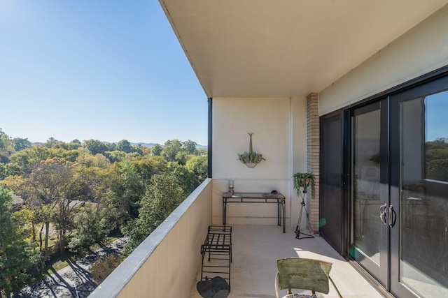 view of balcony