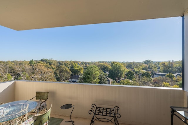 view of balcony