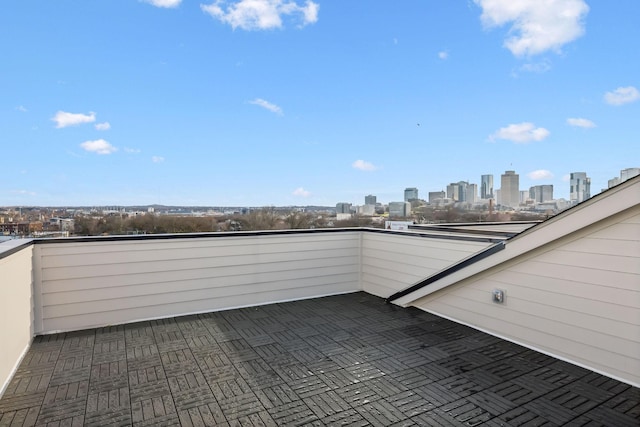 view of patio / terrace with a balcony