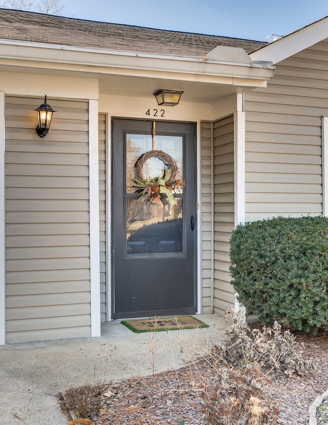 view of entrance to property