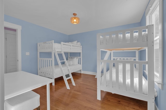 bedroom featuring hardwood / wood-style flooring