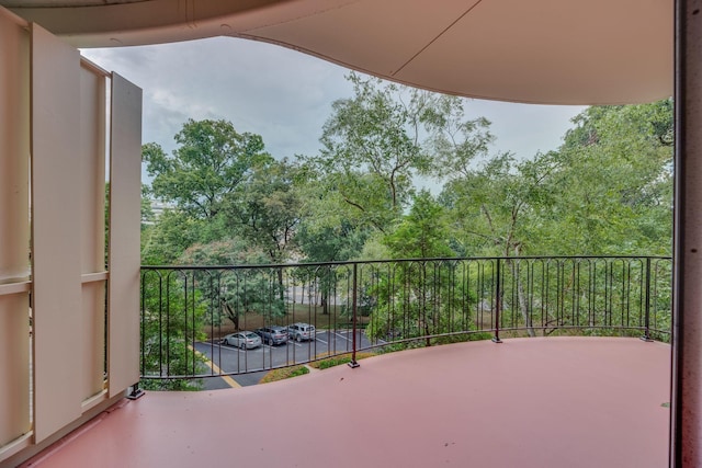 view of balcony