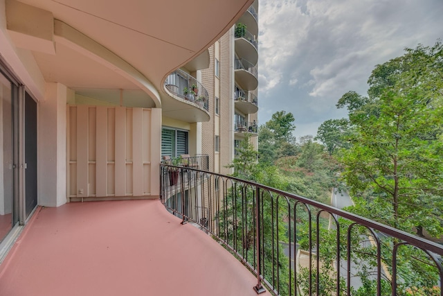 view of balcony