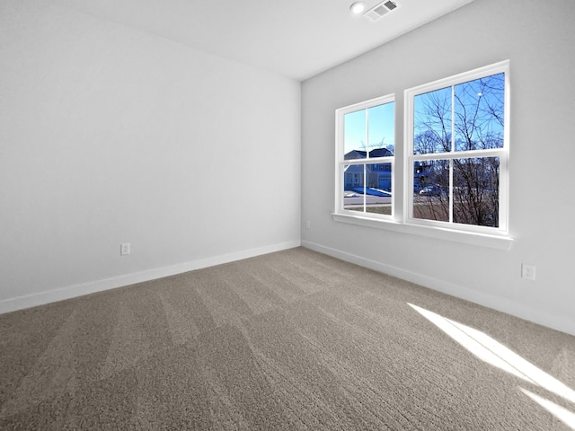 view of carpeted empty room