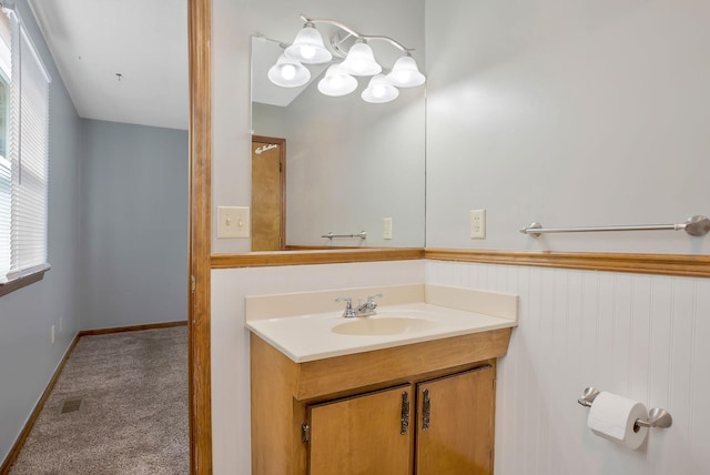 bathroom with vanity