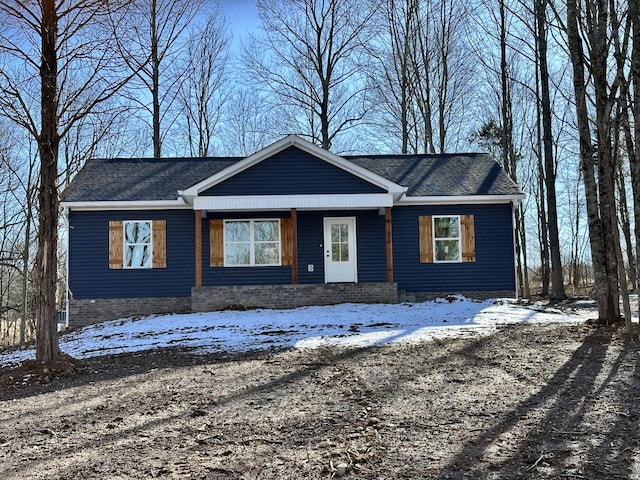 view of ranch-style home