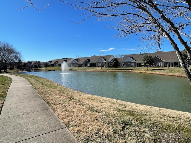 view of water feature