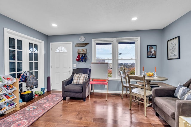 interior space featuring hardwood / wood-style flooring