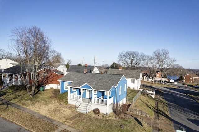 exterior space featuring covered porch