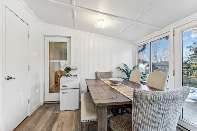 dining room featuring hardwood / wood-style floors