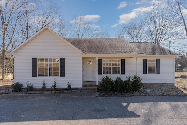 view of ranch-style home