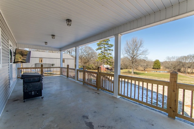 view of patio / terrace with area for grilling