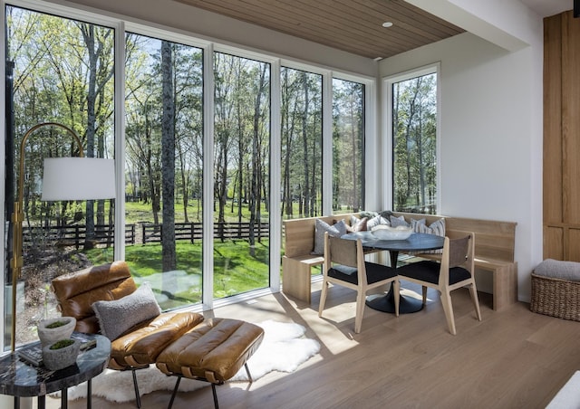 view of sunroom / solarium