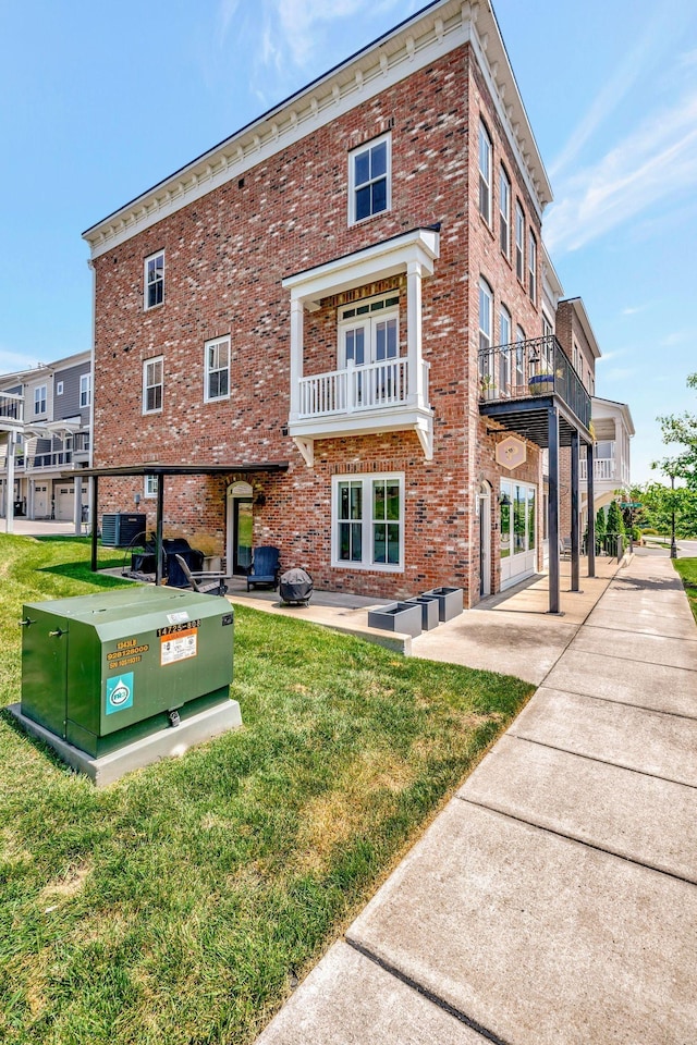 view of property featuring cooling unit