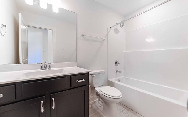 7934 Pine St, Fairview, TN 37062 - bathroom with toilet, vanity, and shower / bathtub combination