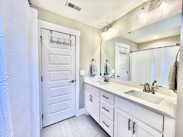 bathroom with vanity