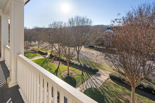 view of balcony