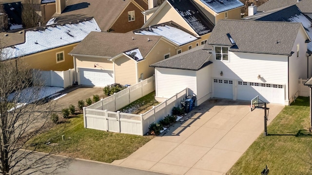 birds eye view of property