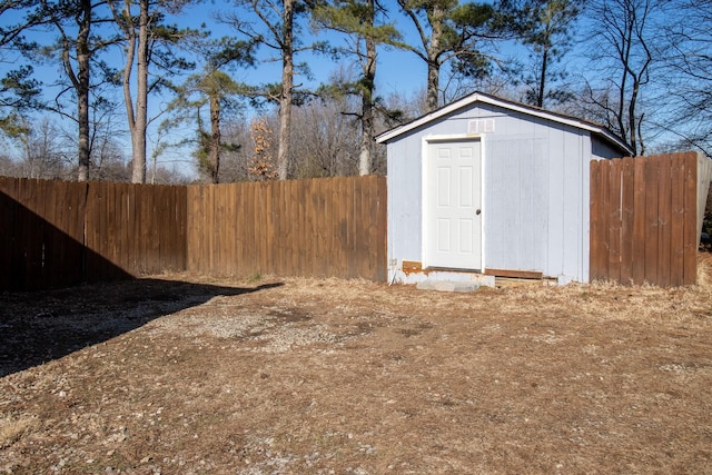 view of outdoor structure