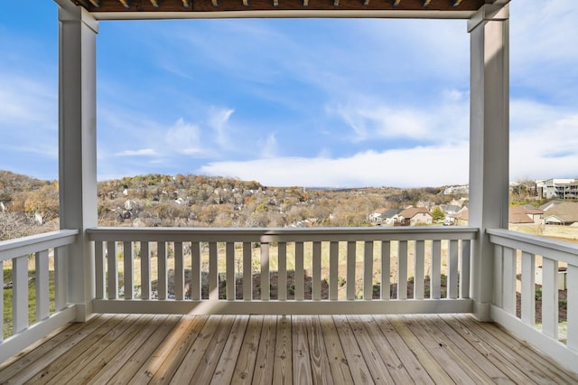 view of wooden terrace