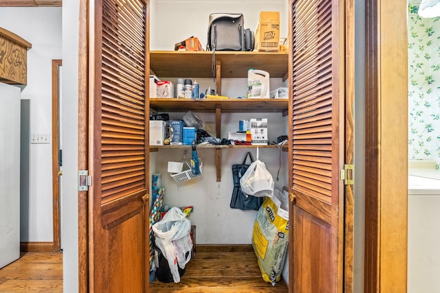 interior space with washer / clothes dryer