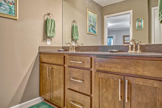 bathroom with vanity